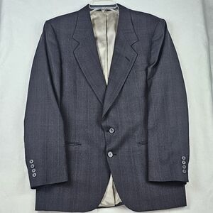 Nino Cerruti VTG Blazer Suit Sport Coat Jacket Men's USA Glen Check Wool Blend